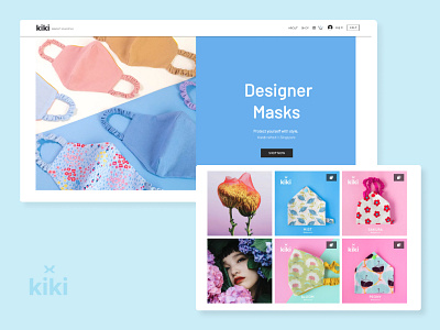 kikimask - Helping artisans push through the pandemic app design branding design ecommerce fair trade fashion graphic graphic design illustration logo mask