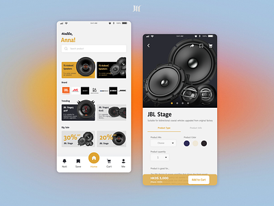 Soundtrack App - Landing Page and Product Display Page app design ui ux