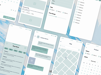 E-commerce Wireframes app design ui ux