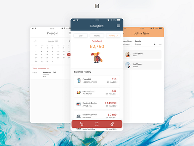 Expense Tracker App Interfaces