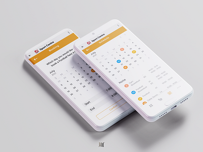 Interface designed for university sports center booking app design graphic design ui ux