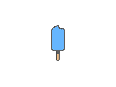 Nibble ice cream illustration line sketch summer
