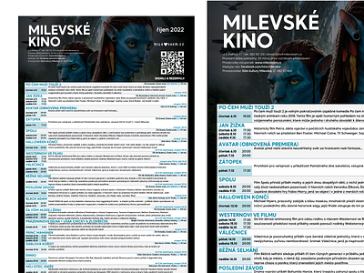 Milevské kino design graphic design ui