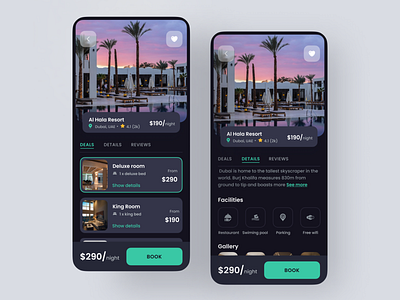 Hotel Booking app design app app design application booking screens design inspiration figma flat design minimal ui ui design ux