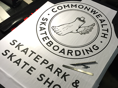 Commonwealth Sandwich Board Sign WIP