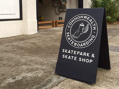 Commonwealth Sandwich Board Sign WIP