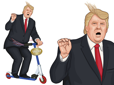 'Billionaires Ride Scooters' Graphic asshole billionaires ride scooters razor scooter trump