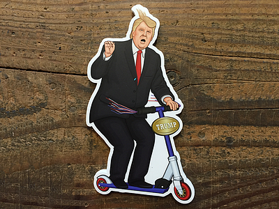 Trump Scoots with his Tiny Hands billionaires ride scooters scooter tiny hands trump trump scoots