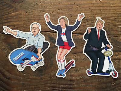 Gnarly Election 2016 Sticker Set