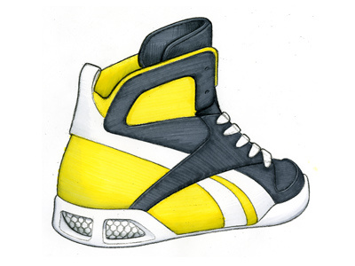 Reebok Marker Sketch footwear design shoes sketch sneakers