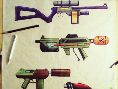 Sketchparty Guns guns markers sketchparty