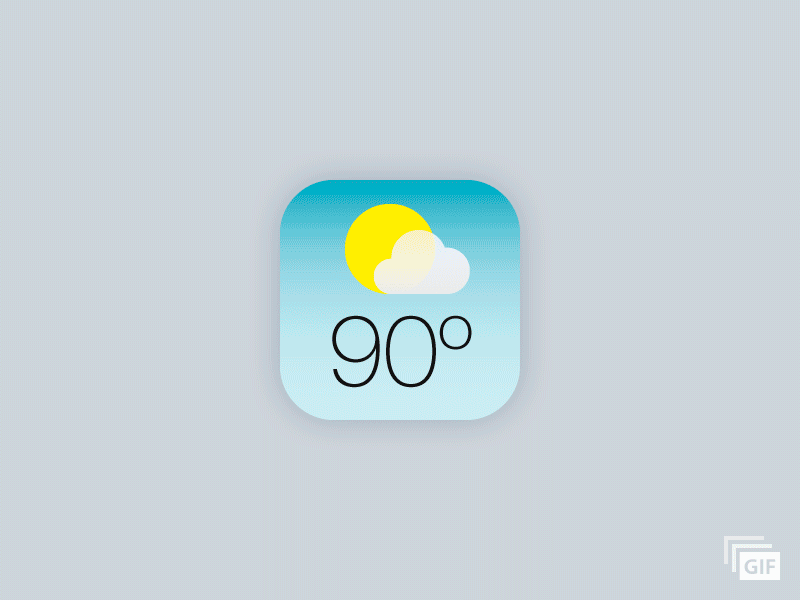 Animated iOS 7 Weather Icons