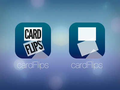 cardFlips Icon (iOS 7 app) app icon ios ios7 iphone robot string