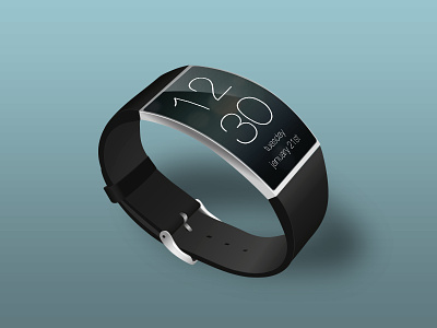 iWatch concept 2 apple curved illustration iwatch oled