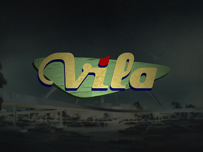 Vila Guitars Logo - Googie (color)
