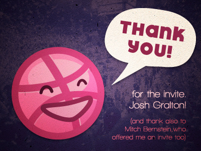 Innnvite! dribbble first invite shot thank you thanks