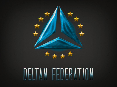 Deltan Federation logo deltan faction infinity logo mmog mmorpg space universe