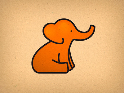 Little elephant elephant illustration little mascot vector