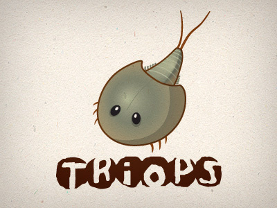 Triops illustration mascot triops