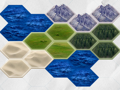 More Board Tile Test android board forest game hexagon ipad iphone mountain plain sand sea strategy tile