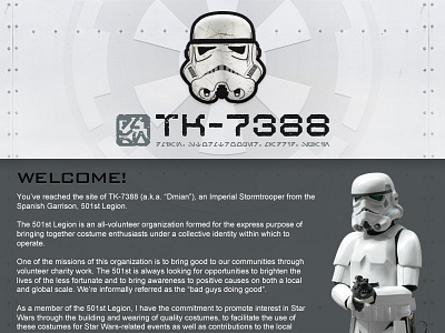 TK-7388 Site 501st aurabesh logo mark personal seal site stormtrooper vector web