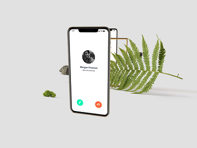 Phone call app Design | Grizzly Mobile App Ui KIt adroid ui kit animated mockup animation app design statistics article design dark mode dark ui dialer feed list design free ui kit ios ui kit iphone mockup login design motion ui kit ux design walk through design xd ui kit