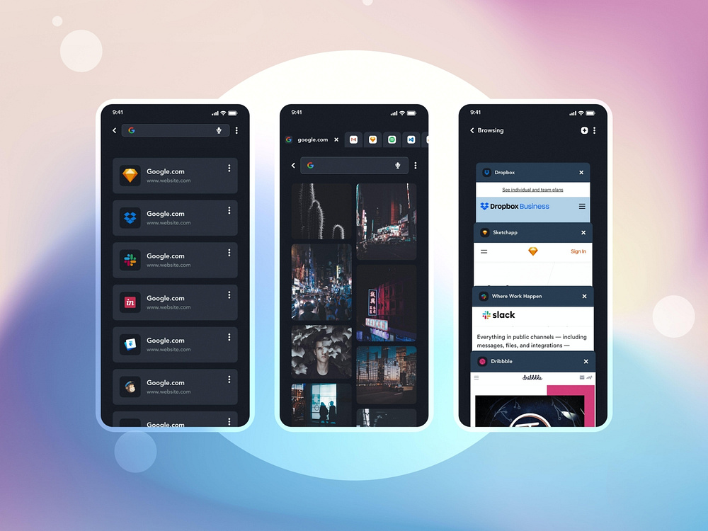 Browser App Design ideas | Grizzly Mobile App Ui KIt by George Samuel ...