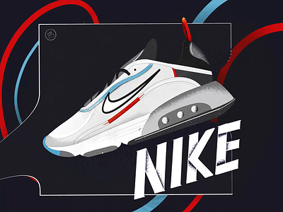 Nike sneakers animation digital art george samuel illustration interaction design ipad drawing nike nite jogger noise painting procreate sgeorge699 shoe illustration sketching