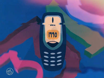 Old Nokia 3310 illustration 1990 3310 art digital art feature phone george samuel illustration mobile nokia nokia 3310 old phone old style procreate art retro sgeorge699 snake game