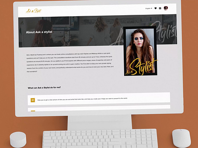 About - Contact Page - Ask A Stylist about animation ask a stylist contact contact us dark ui design ecommerce features form free ui kit fustany george samuel illustration interaction landing page list logo video