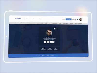 Flexigigs - Freelancing platform website 3d animation branding design dubai ecommerce free ui kit freelance george samuel gig giggers graphic design illustration interaction landing page logo motion graphics saudi arabia ui website