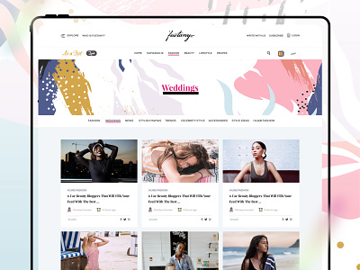 Fustany Fashion and Lifestyle Website - Categories