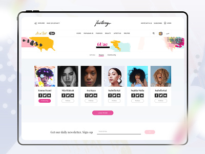 Fustany Fashion and Lifestyle Website - Search results 3d animation branding dark ui design ecommerce fashion free ui kit fustany george samuel graphic design illustration interaction landing page lifestyle logo motion graphics recipes ui
