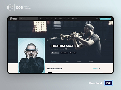 Profile | Daily UI challenge - Day 006/100