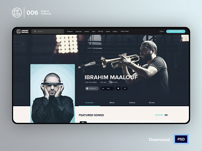 Profile | Daily UI challenge - Day 006/100 animation clean design daily ui daily ui 006 dark ui ecommerce george samuel hero section interaction interaction design landing page profile page trendy ui design ui ux design user experience user interface ux web design