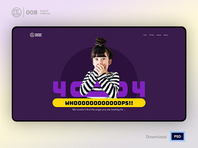 404 | Daily UI challenge - Day 008/100 404 animation clean design daily ui daily ui 008 dark ui ecommerce george samuel hero section interaction interaction design landing page not found trendy ui design ui ux design user experience user interface ux web design