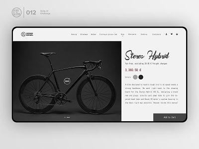 Product Details | Daily UI challenge - Day 012/100 animation bike clean design colors daily ui daily ui 012 dark ui ecommerce george samuel hero section interaction interaction design landing page product details trendy ui ux design user experience user interface ux web design