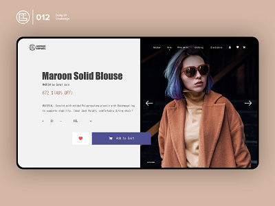 Product Details | Daily UI challenge - Day 012/100 animation clean design daily ui daily ui 012 dark ui ecommerce fashion george samuel hero section interaction interaction design landing page product details trendy ui design ui ux design user experience user interface ux web design