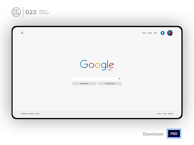 Google Slim Redesign Search | Daily UI challenge - Day 022/100 animation daily ui daily ui 022 dark ui ecommerce free psd free ui kit freebies george samuel google redesign google search hero section input interaction interaction design landing page search user experience user interface ux