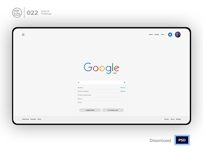Google Search Redesign | Daily UI challenge - Day 022/100 animation daily ui daily ui 022 dark ui ecommerce free psd free ui kit freebies george samuel google search hero section input interaction interaction design landing page search trendy user experience user interface ux