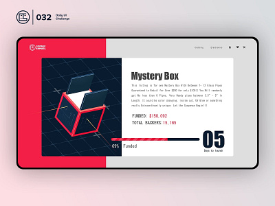 Crowdfunding Campaign | Daily UI challenge - Day 032/100 animation crowdfunding campaign daily ui daily ui 032 dark ui ecommerce free psd free ui kit freebies george samuel hero section interaction interaction design kikstarter landing page magic box product user experience user interface ux