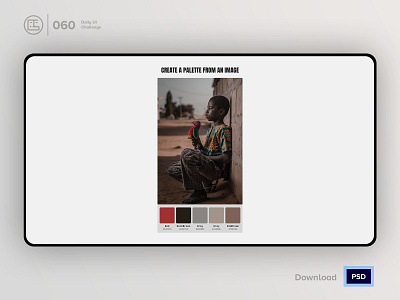 Color Picker | Daily UI challenge - 060/100 africa animation colors daily ui daily ui 060 dark ui ecommerce free psd free ui kit freebies george samuel hero section interaction interaction design landing page pallete parrot picker user experience user interface