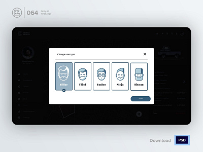 Select User Type | Daily UI challenge - 064/100 animation characters daily ui daily ui 064 dark ui ecommerce free psd free ui kit freebies george samuel hero section hitman interaction interaction design landing page select user type user experience user interface user types vector