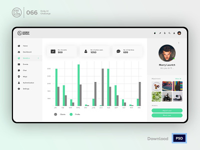 Statistics | Daily UI challenge - 066/100 animation daily ui daily ui 066 dark ui dashboard ecommerce free psd free ui kit freebies george samuel hero section interaction interaction design landing page statistics trendy user experience user interface ux web portal