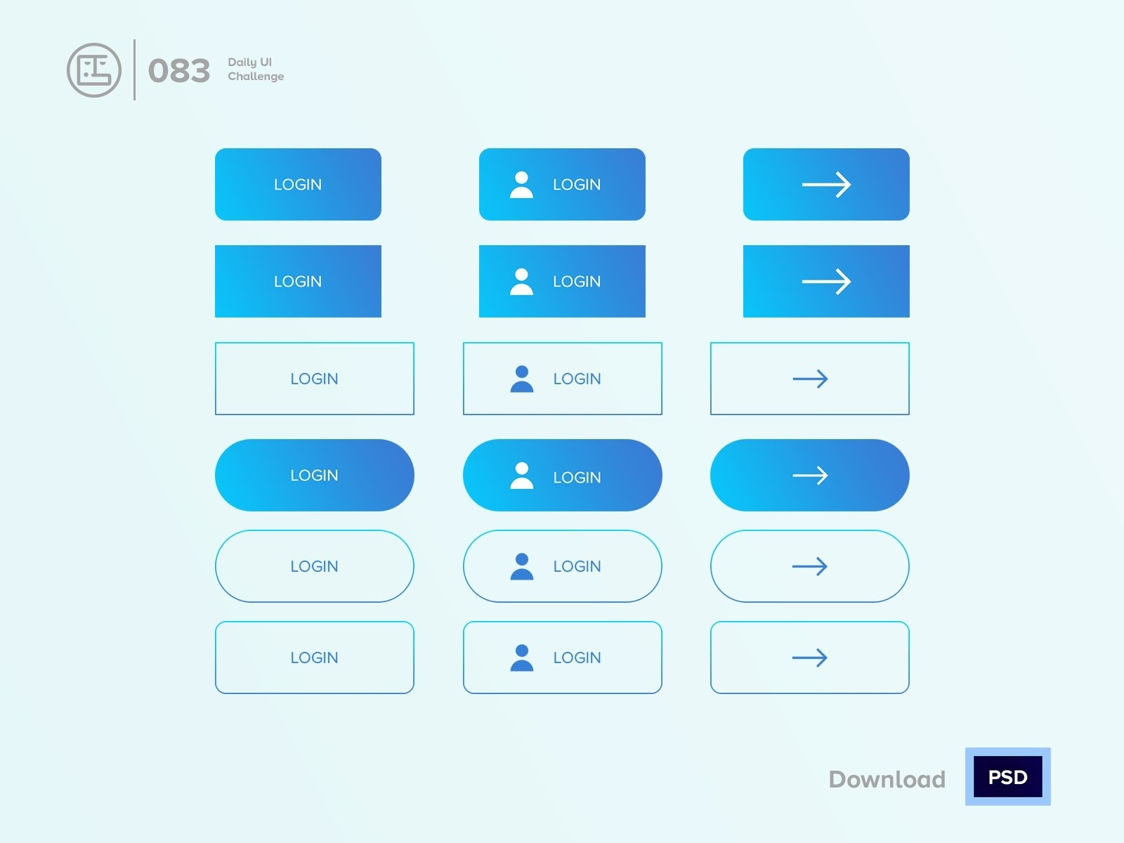 Button | Daily UI challenge - 083/100 by George Samuel on Dribbble