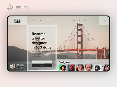 Redesign Daily Ui Landing Page | Daily UI challenge - 00/100 animation daily ui daily ui 100 dark ui ecommerce free psd free ui kit freebies george samuel hero section home page interaction interaction design landing page redesign daily ui landing page slider trendy user experience user interface ux