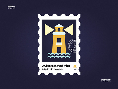 Alexandria Stamp illustration