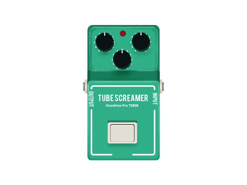 Ibanez TS808 Overdrive Pedal by Ashritha Rao on Dribbble