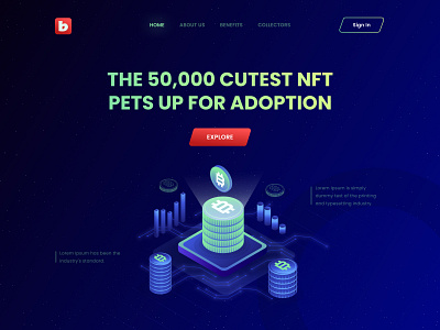 NFT - Website Hero Section