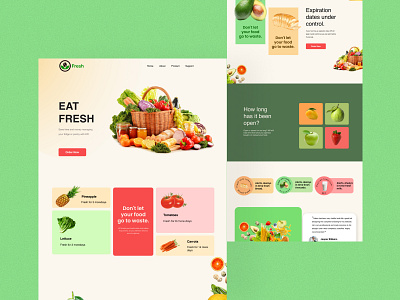 Food Landing web page